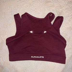 Alphalete surface sports bra size xs color purple/violet
